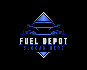 Gasoline - Modern Car Detailing logo design