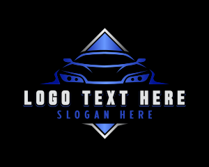 Rental - Modern Car Detailing logo design