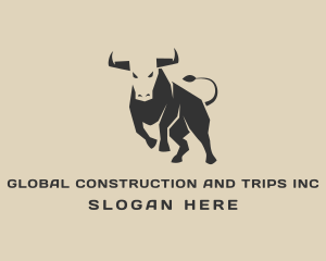 Bull Animal Bullfighting Logo