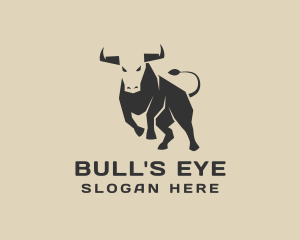 Bull Animal Bullfighting logo design