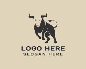 Cow - Bull Animal Bullfighting logo design
