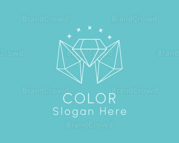 Minimalist Diamond Sparkle Logo