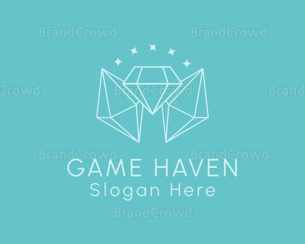 Minimalist Diamond Sparkle Logo