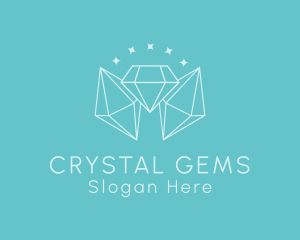 Minimalist Diamond Sparkle logo design