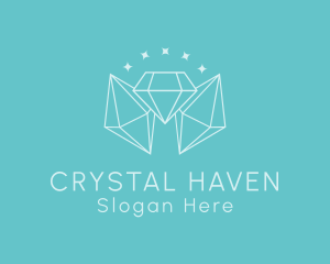 Minimalist Diamond Sparkle logo design