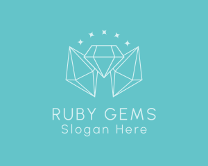 Minimalist Diamond Sparkle logo design