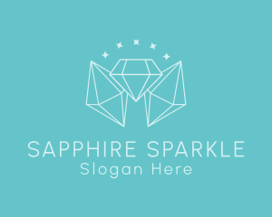 Minimalist Diamond Sparkle logo design