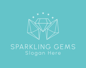 Minimalist Diamond Sparkle logo design