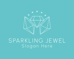 Minimalist Diamond Sparkle logo design