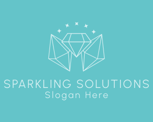 Brilliant - Minimalist Diamond Sparkle logo design