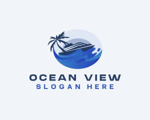 Cruise Ship Travel logo design