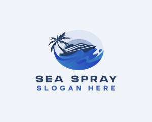 Cruise Ship Travel logo design