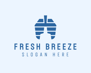 Breathing Lung Healthcare logo design