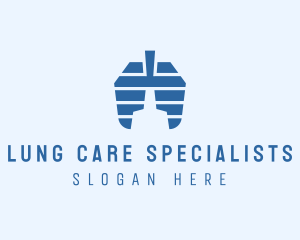 Pulmonologist - Breathing Lung Healthcare logo design