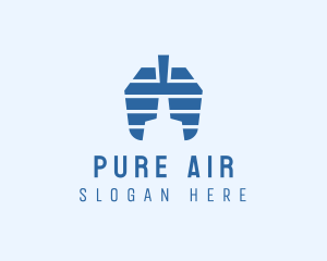 Oxygen - Breathing Lung Healthcare logo design