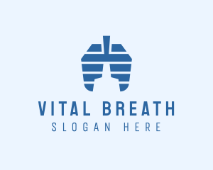 Breathing Lung Healthcare logo design