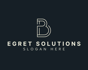 Generic Business Letter B logo design