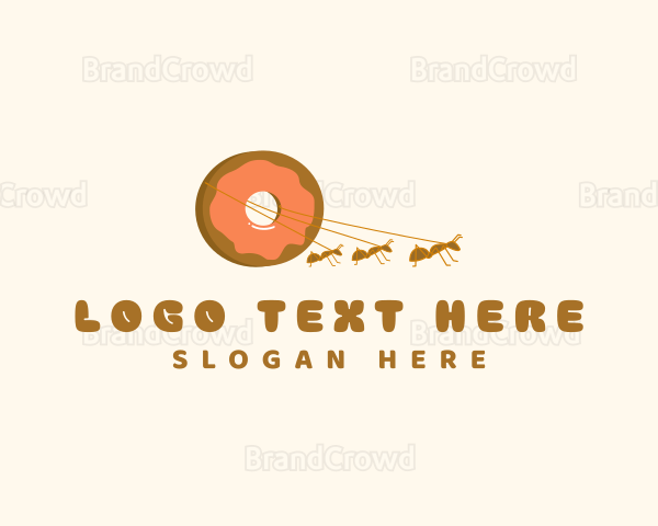 Ants Sweet Donut Logo