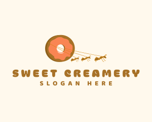 Ants Sweet Donut logo design