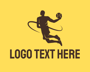 Player - Basketball Player Dunk logo design