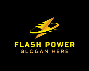 Power Lightning Electricity logo design