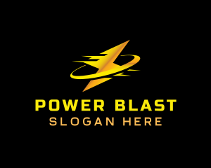 Power Lightning Electricity logo design