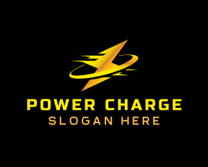 Power Lightning Electricity logo design