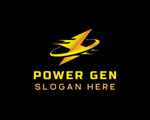 Generator - Power Lightning Electricity logo design