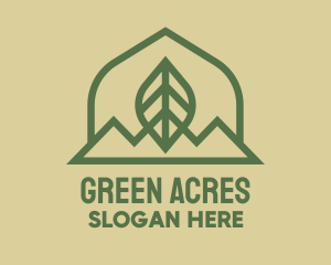 Green Leaf Mountain logo design