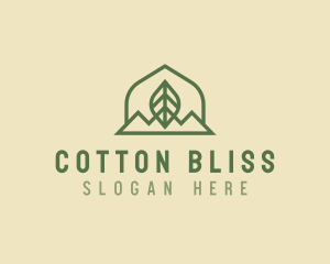 Nature Leaf Mountain logo design