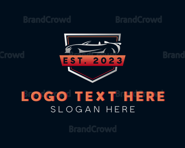 Racing Car Vehicle Logo