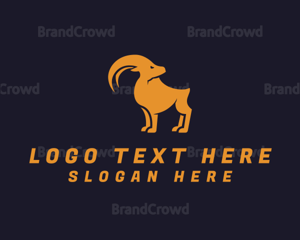 Gold Ram Horn Logo