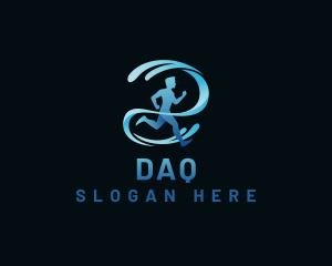 Dash - Athlete Running Fitness logo design