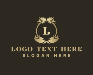 Premium - Luxury Leaves Boutique logo design