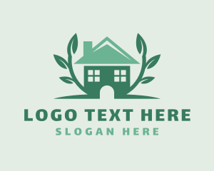 House Plant Landscaping logo design