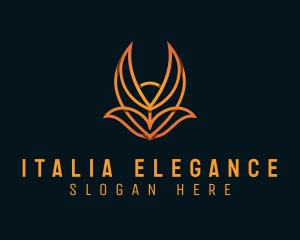 Modern Elegant Fox logo design