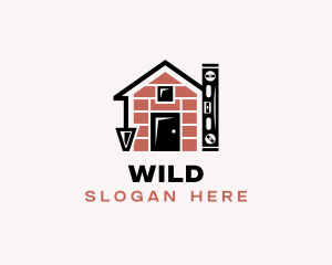 Construction - Brick Home Construction logo design