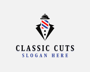 Gentleman Tuxedo Barbershop logo design