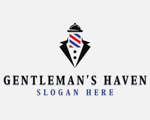 Gentleman Tuxedo Barbershop logo design