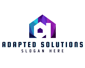 Modern House Letter A logo design