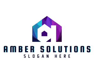 Modern House Letter A logo design