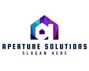 Modern House Letter A logo design