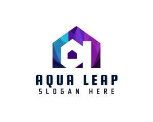 Modern House Letter A logo design