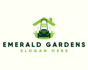 Home Lawn Mower logo design