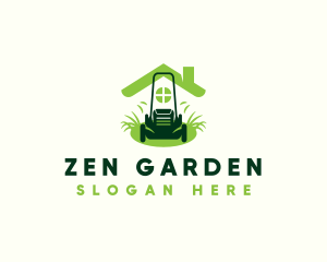 Home Lawn Mower logo design