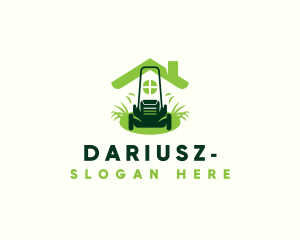House - Home Lawn Mower logo design
