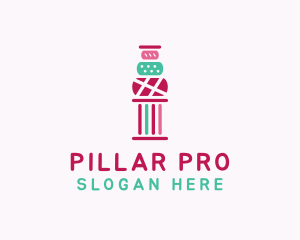 Pillar - Mediterranean Cake Pillar logo design