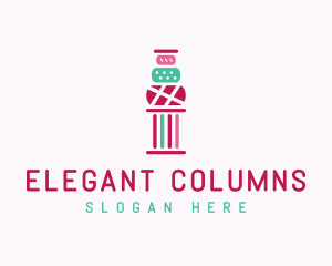 Mediterranean Cake Pillar logo design