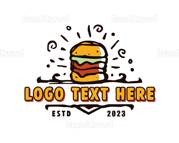 Hamburger Food Diner Logo