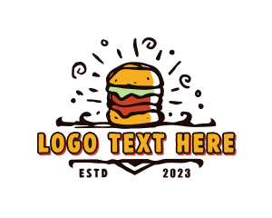 Fast Food - Hamburger Food Diner logo design